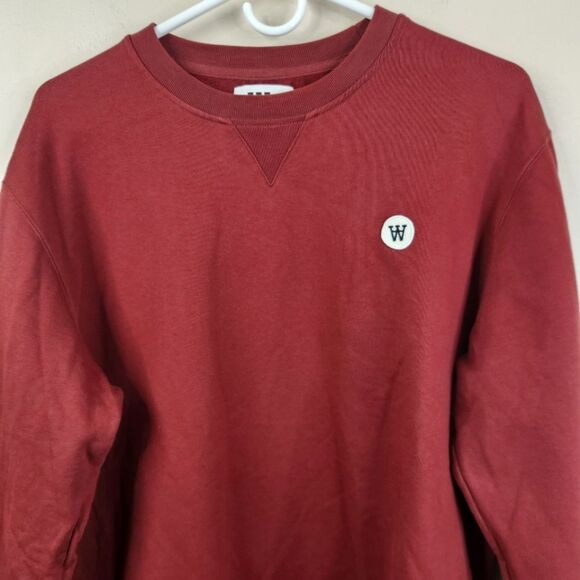 Double A By Wood Wood Crew Neck Pullover Tye Sweatshirt Large - Picture 3 of 7